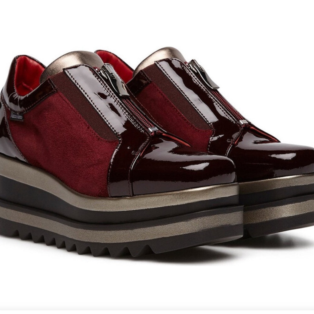Marco Moreo Bordeaux Penelope Platform Shoes Size 41 - US size 10.5